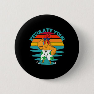 Badge Rond 5 Cm Citation Féministe D'Été Pour Les Femmes Réglement