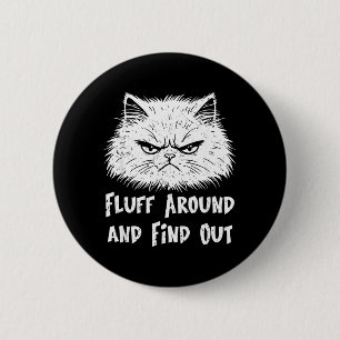 Badge Rond 5 Cm Citation humoristique pour propriétaire de chat sa
