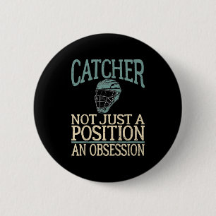 Badge Rond 5 Cm Citation Jeune Capteur De Baseball Pas Un Poste Un