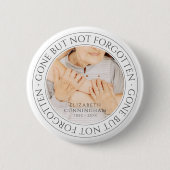 Badge Rond 5 Cm Citation Memorial Classic Élégant Chic Photo Keeps (Devant)