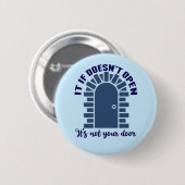 Badge Rond 5 Cm Citation Motivationnelle Restez Positif Non Votre  (Devant & derrière)