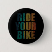 Badge Rond 5 Cm Citation motivationnelle VTT (Devant)