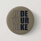 Badge Rond 5 Cm citation motivative VTT (Devant)