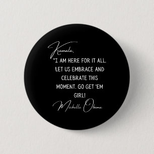 Badge Rond 5 Cm Citation Obama À Kamala Harris Inauguration 2021