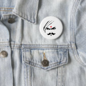 Badge Rond 5 Cm Citation Tamoule de poète de visage fâché de (En situation)