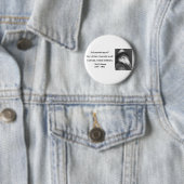 Badge Rond 5 Cm Citation Whitman 6b (En situation)