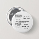 Badge Rond 5 Cm Citations de Kamala Harris, Anti Trump Word Cloud (Devant & derrière)