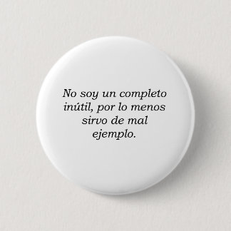 Badge Rond 5 Cm Citations d'Espagnol