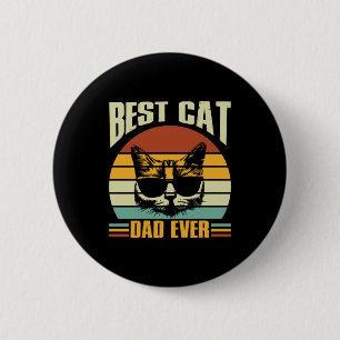 Badge Rond 5 Cm Citations grand-père Meilleur papa de chat