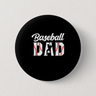 Badge Rond 5 Cm Citations grand-père   Papa du baseball