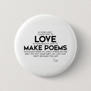 Badge Rond 5 Cm CITATIONS : Rumi : Apprenez comment aimer