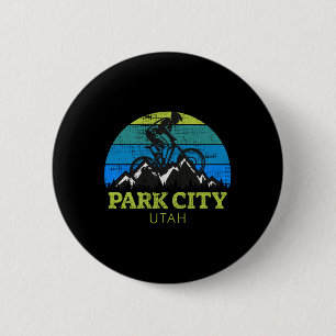 Badge Rond 5 Cm Cité de Park Utah Vélo Tout Terrain Vtt Voyage Vac