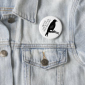 Badge Rond 5 Cm Citez Raven (En situation)