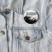 Badge Rond 5 Cm Citoyens pour l'humanité (En situation)