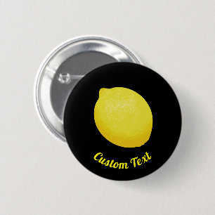 Badge Rond 5 Cm Citron