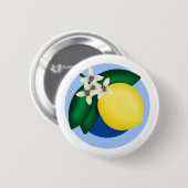 Badge Rond 5 Cm Citron (Devant & derrière)