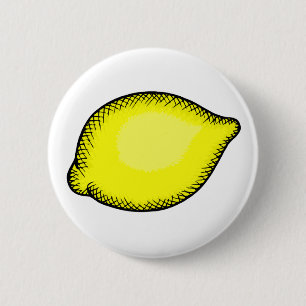 Badge Rond 5 Cm Citron géant