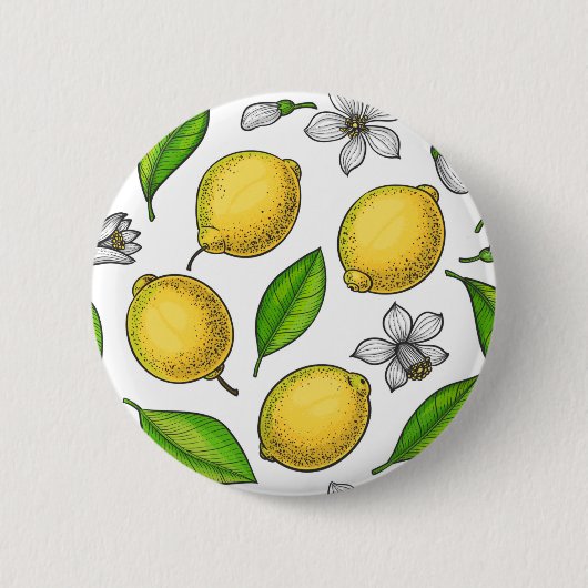 Badge Rond 5 Cm Citrons (Devant)