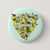 Badge Rond 5 Cm Citrons (Devant)