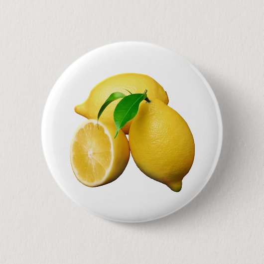 Badge Rond 5 Cm Citrons (Devant)