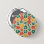 Badge Rond 5 Cm Citrons colorés (Devant & derrière)