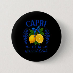 Badge Rond 5 Cm Citrons de Capri Italie Voyage Campanie Mer Tyrrhé