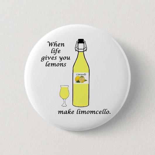 Badge Rond 5 Cm Citrons en Limoncello (Devant)