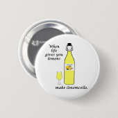 Badge Rond 5 Cm Citrons en Limoncello (Devant & derrière)