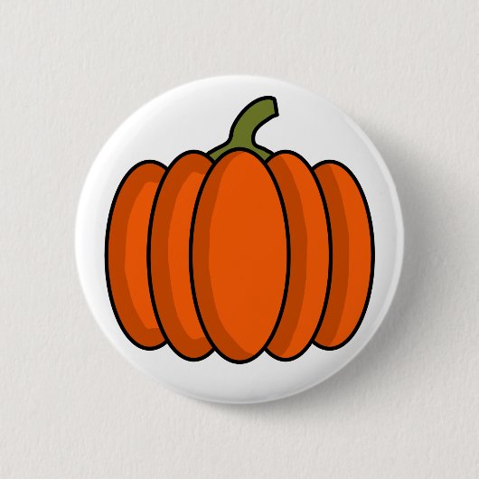 Badge Rond 5 Cm Citrouille (Devant)