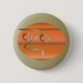 Badge Rond 5 Cm citrouille (Devant)