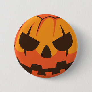 Badge Rond 5 Cm Citrouille de Jack o Lantern Halloween