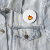 Badge Rond 5 Cm Citrouille de nuit étoilé Halloween Van Gogh Thank (En situation)