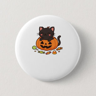 Badge Rond 5 Cm Citrouille Kitty Parade Essential T-Shirt
