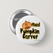 Badge Rond 5 Cm Citrouille officiel Tailleur Halloween (Devant & derrière)