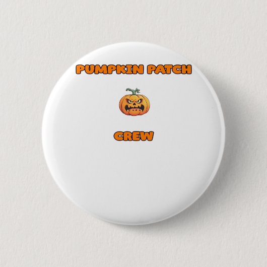 Badge Rond 5 Cm Citrouille Patch Crew Correspondance des tenues d' (Devant)