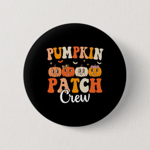 Badge Rond 5 Cm Citrouille Patch Crew Correspondance famille Super