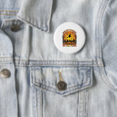 Badge Rond 5 Cm Citrouille Patch Halloween Sorcière Araignées Grav (En situation)
