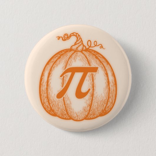 Badge Rond 5 Cm Citrouille pi (Devant)