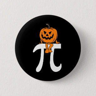 Badge Rond 5 Cm Citrouille Pie Math Funny Halloween Thanksgiving P