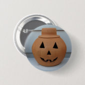 Badge Rond 5 Cm Citrouille principal (Devant & derrière)