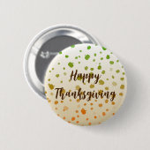 Badge Rond 5 Cm Citrouilles de Thanksgiving (Devant & derrière)