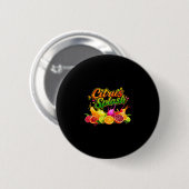 Badge Rond 5 Cm Citrus splash vacances d'été graphique de fruit  (Devant & derrière)