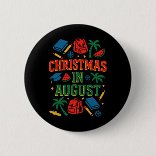 Badge Rond 5 Cm Ck To School Xmas Palm Tree Graduation Noël I