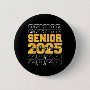 Badge Rond 5 Cm Cl De 2025 Cadeaux Senior Aînés Amusants 2025 Grad