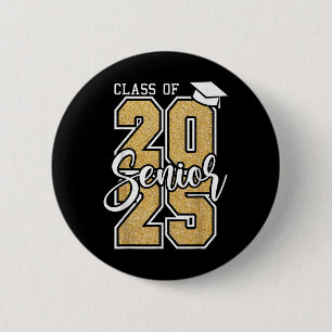 Badge Rond 5 Cm Cl De 2025 Diplômé De L'École Secondaire Du Collèg