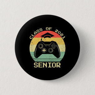 Badge Rond 5 Cm Cl Of 2021 Mignonne Graduation Gift Jeu Vidéo Game