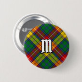 Badge Rond 5 Cm Clan Buchanan Tartan (Devant & derrière)