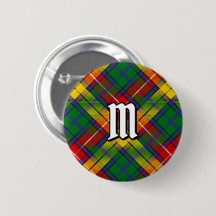 Badge Rond 5 Cm Clan Buchanan Tartan