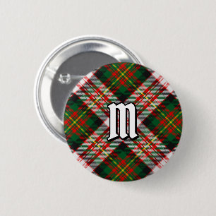 Badge Rond 5 Cm Clan Carnegie robe Tartan
