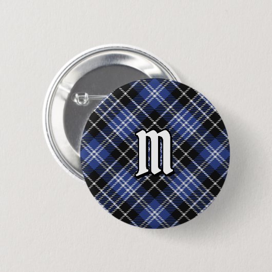 Badge Rond 5 Cm Clan Clark Tartan (Devant & derrière)